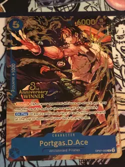 Portgas.D.Ace - OP07-053 (3rd Anniversary Winner) OP07-053 One Piece... - Image 1
