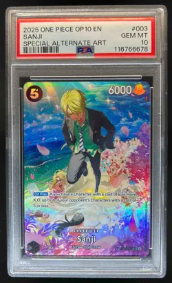 2025 One Piece Royal Blood Sanji Special Alt Art #ST14-003 PSA 10 - Image 1