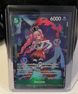 One Piece OP14-033 Perona SR Alt Art OP14 The Azure Sea's Seven English NM - Image 1