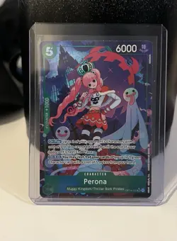 One Piece OP14-033 Perona SR Alt Art OP14 The Azure Sea's Seven English NM - Image 3