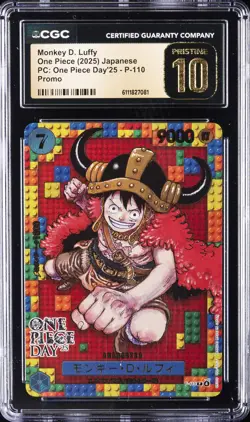 2025 ONE PIECE JPN PC: ONE PIECE DAY'25 PROMO MONKEY D. LUFFY CGC 10 PRISTINE - Image 1
