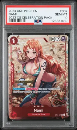 2024 ONE PIECE CHAMP 2023 CELEBRATION PACK #007 NAMI PSA 10 - Image 1