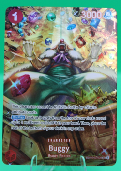 One Piece Buggy (SP) OP03-008 Alternate Art Wings of the Captain NM to Mint - Image 1