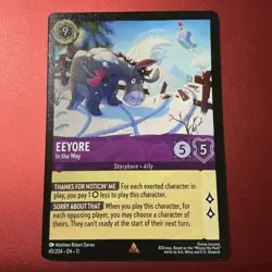 Disney Lorcana Winterspell (11) #45/204 Eeyore - In the Way Regular NM - Image 1