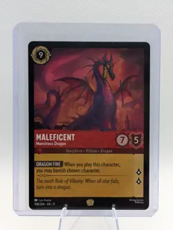 Disney Lorcana Fabled Maleficent - Monstrous Dragon #108 Legendary Non-Foil - Image 1