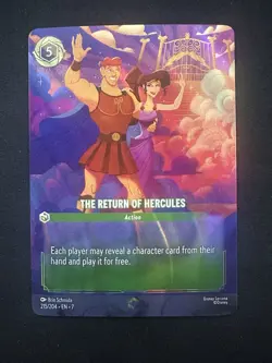 Disney Lorcana Enchanted The Return of Hercules 215/204 Action - Image 1