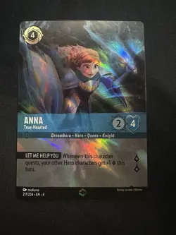 Anna - True-Hearted Enchanted 217/204 Ursula’s Return Disney Lorcana - Image 1