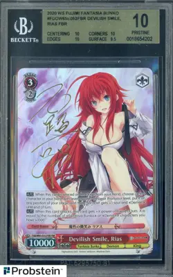 2020 Weiss Schwarz Fujimi Fantasia Bunko Devilish Smile, Rias FBR BGS 10 - Image 1