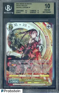 2021 Weiss Schwarz Zakfiel Kurum SP DAL/WE33-E004SP Date A Bullet BGS 10 - Image 1