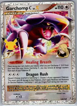 Garchomp C LV.X 145/147 Celebrations: Classic Collection - Pokemon Card - NM - Image 1