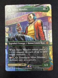 Miles Morales (0200) (Borderless) - Near Mint MTG Marvel's Spider-Man - Regular - Image 1