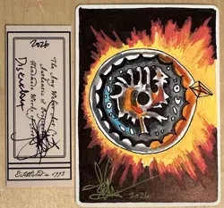 MTG ARTIST PROOF Japanese Disenchant AP Sketch Amy WEBER Magic - Image 1