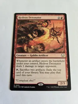 1x Hedron Detonator - Commander: March of the Machine - NM - MTG FREE SHIPPING - Image 1