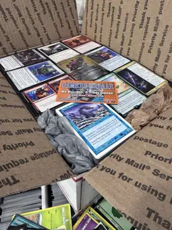 🧙17lbs+ 4200+ UNSEARCHED Magic The Gathering Bulk Lot LP/NM w/ Rares & Foils‼ - Image 1