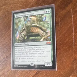Blossoming Tortoise Creature Turtle Wilds of Eldraine Green Mythic Regular #163 - Image 3