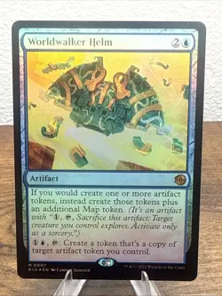 Worldwalker Helm #7 foil Magic the Gathering Card - Image 1