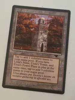 Magic the Gathering MTG Antiquities Urza's Tower (FOREST) NM (Beta Bob) - Image 1