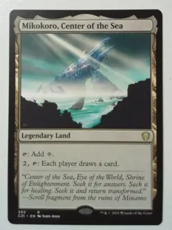 Mikokoro, Center of the Sea *Rare* Magic MtG x1 Commander 2021 - Image 1