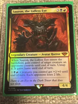 MTG Sauron, the Lidless Eye *FOIL* The Lord of the Rings 288 NM Mythic - Image 1