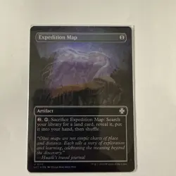 Expedition Map X1 FOIL (Borderless) LCC MTG Commander Lost Caverns of Ixalan - Image 1