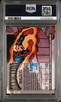 1993 MARVEL MASTERPIECES #50 CANNONBALL PSA 8 - Image 2