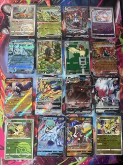 Pokemon 16 Card Lot nm V Max Mega Amazing Ex HOLO Rare Hits Only F63 - Image 1