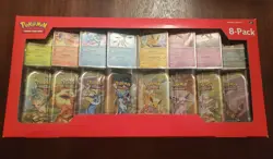 Pokemon TCG Prismatic Evolutions Costco 8 Mini-Tin Bundle w/ Promo Cards SEALED - Image 1