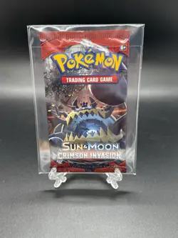 Pokemon Sun & Moon Crimson Invasion Booster Pack TCG Factory Sealed Unweighed 820650802492 - Image 1
