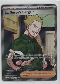 Lt Surge's Bargain Ultra Rare Pokemon Mega Evolution MEG #170 - Image 1