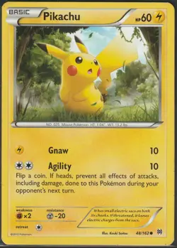 Pokemon Pikachu 48/162 BKT BREAKthrough LP/NM - Image 1