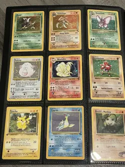 Huge Vintage Pokemon Card Binder Collection 250+ Cards - WOTC Era Lot - Image 2