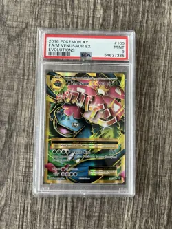 M Venusaur EX 100/108 - PSA 9 - 2016 Pokemon XY Evolutions Full Art Holo - Image 1