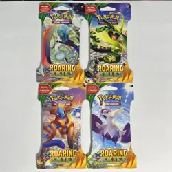 Pokemon TCG XY Roaring Skies Sleeved Booster Pack - 4 Packs - Complete Art Set - Image 1
