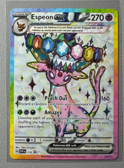 Pokemon Prismatic Evolutions Espeon ex 175 SVP175 Figure Collection Promo 4 - Image 1