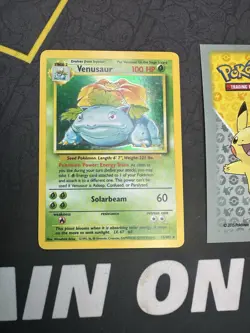 Pokemon Card Venusaur 15/102 Base Set Holo Rare 019💎NM +💎 - Image 1