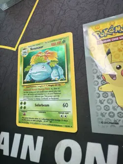 Pokemon Card Venusaur 15/102 Base Set Holo Rare 019💎NM +💎 - Image 3
