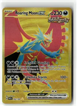 Roaring Moon ex ⭐ 262/182 Holo Hyper Rare Paradox Rift 2023 Pokemon NM - Image 1