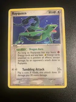 Rayquaza EX Deoxys 22/107 Regular Rare Non Holo Pokemon TCG - Image 1