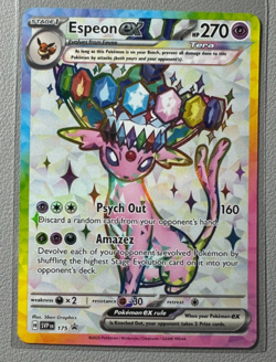 Pokemon Prismatic Evolutions Espeon ex 175 SVP175 Figure Collection Promo 3 - Image 1
