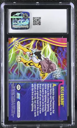 CGC 10 GEM MINT Raikou 2001 Topps Johto League Champions 243 Pokemon Card - Image 2