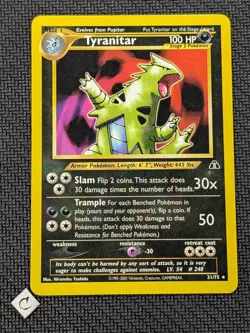 Tyranitar 31/75 - Neo Discovery Unlimited Rare Pokemon TCG NM - Image 1