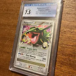 2009 Pokemon Diamond and Pearl Rayquaza C LV.X Promo DP47 Holo CGC 7.5 - Image 3