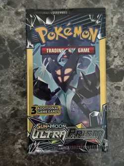 Pokemon Sun & Moon Ultra Prism 3 Card Mini Booster Pack 2018 Necrozma - Image 1