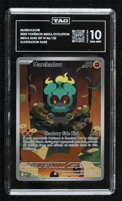 Marshadow Illustration Rare Pokemon Mega Evolution MEG TAG 10 GEM MINT - Image 1