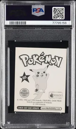 1999 MERLIN POKEMON #S25 MEW-PRISM PSA 5 - Image 2