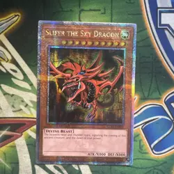 Yugioh! Slifer the Sky Dragon LC01-EN002 Quarter Century Secret Rare 1st Ed NM - Image 1