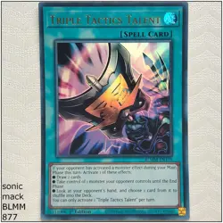 Triple Tactics Talent - BLMM-EN170 - Ultra Rare 1st Edition Yugioh - Image 1