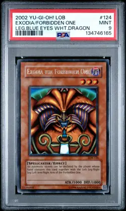 Exodia The Forbidden One LOB-124 Ultra Rare Unlimited OG 2002 Yugioh PSA 9 *165 - Image 1