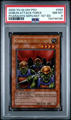 Goblin Attack Force PSV-094 1st Edition Ultra Rare Yugioh PSA 8 *195 - Image 1