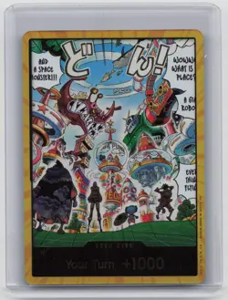 One Piece DON!! Card Egghead Gold - The Azure Sea's Seven (OP14) - Image 1